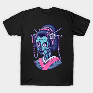 Cyber geisha japanese T-Shirt